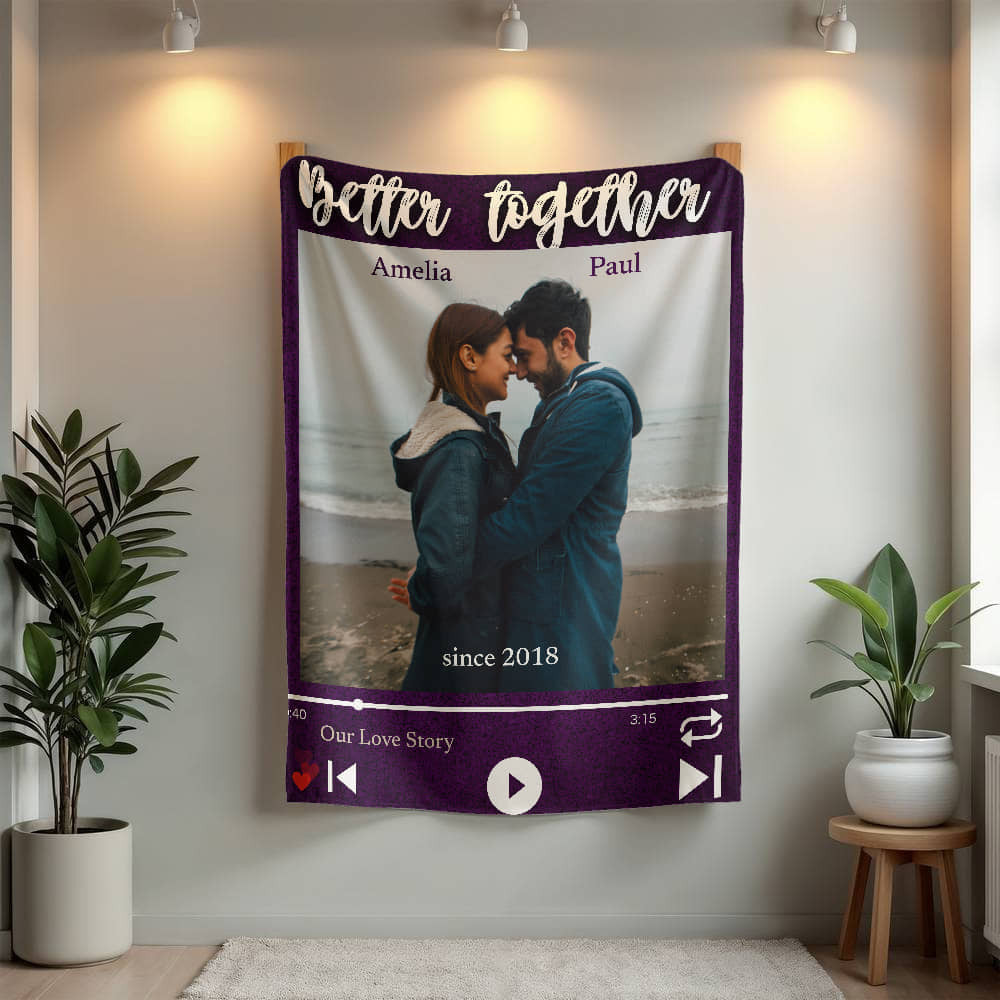 A Better Together Love Sherpa or Fleece Blanket