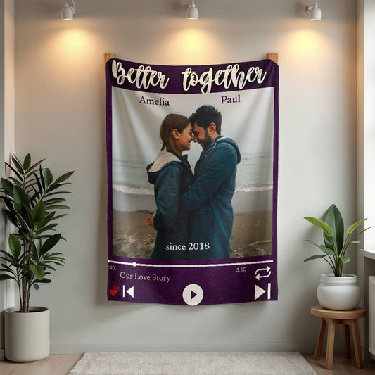 A Better Together Love Sherpa or Fleece Blanket