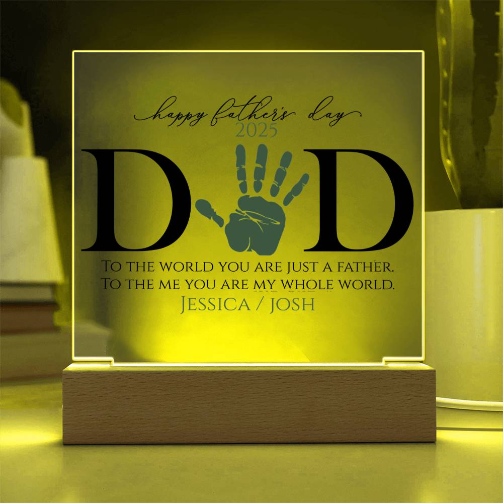 An Acrylic Plaque for Dad