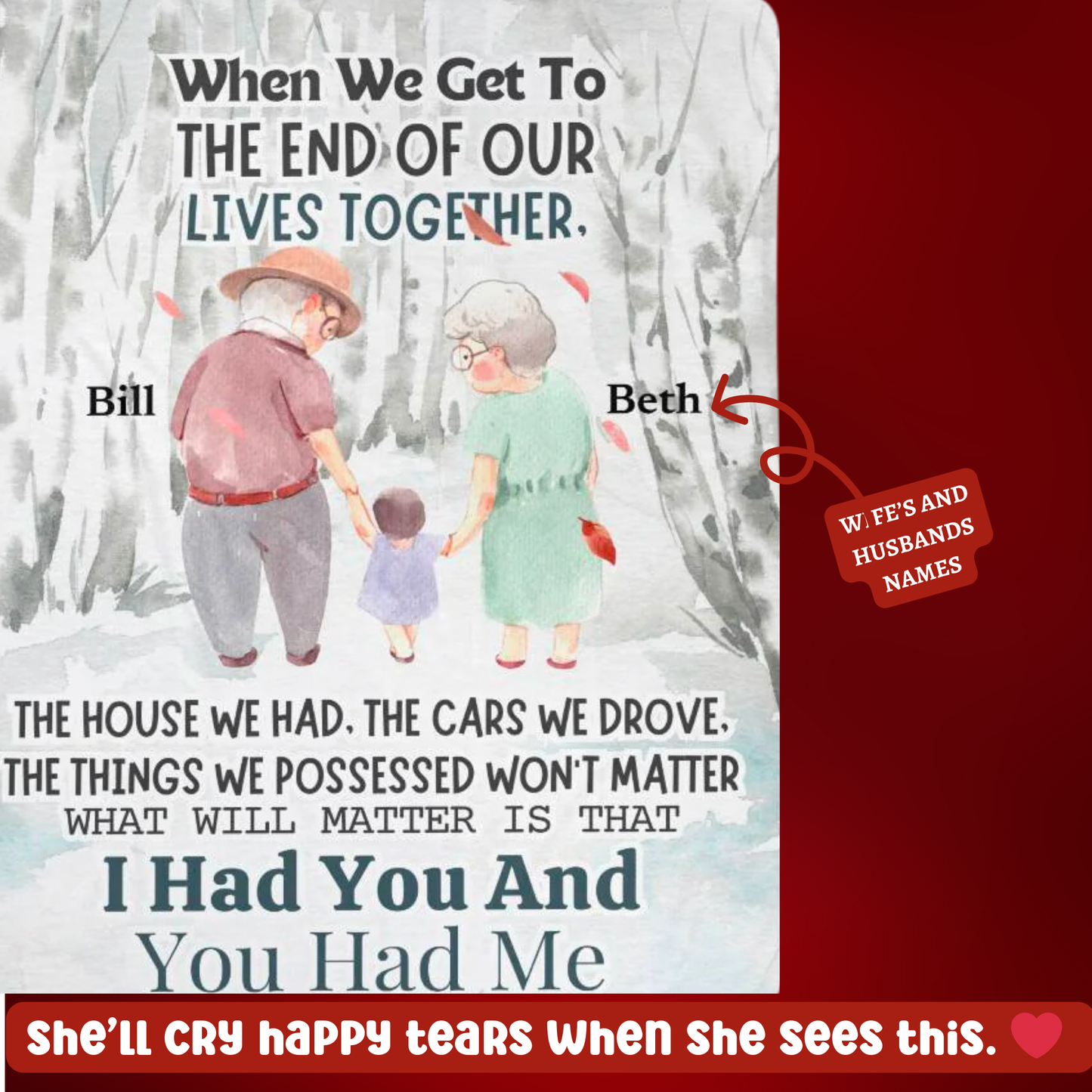 A Grandpa Love Sherpa or Fleece Blanket
