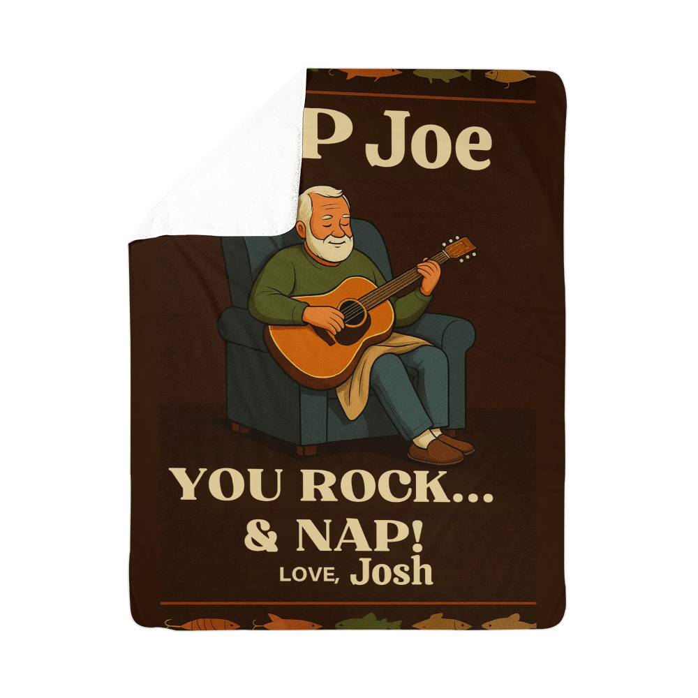 Custom Pop Sherpa Fleece Woven Love Blanket