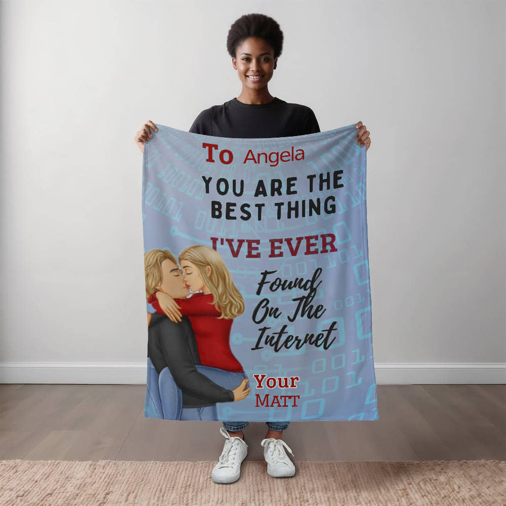 A Best Found Love Blanket Sherpa or Fleece Blanket