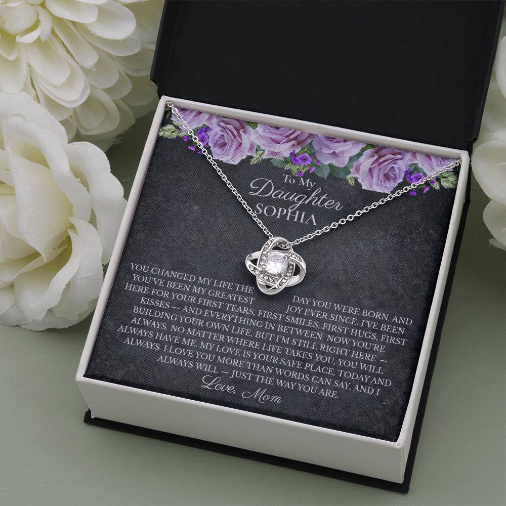 To My Daughter Necklace – My Love Is Your Safe Place | Gift From Mom