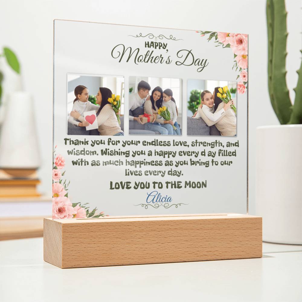 Mother's Day Acrylic Costom Plaque