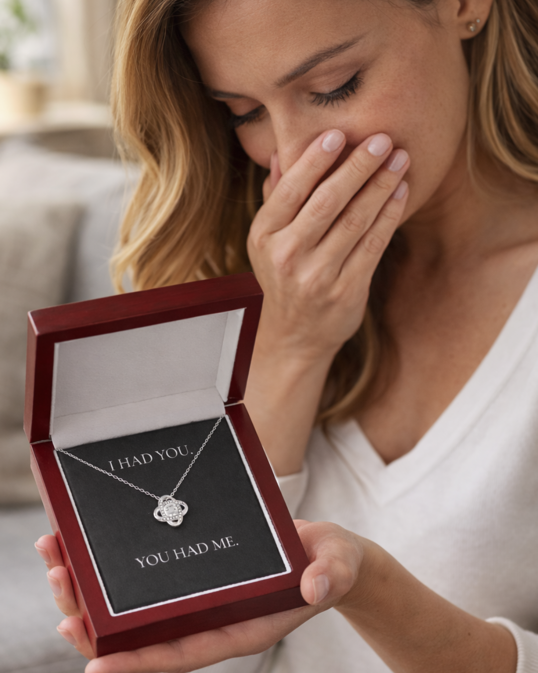 Love Knot Necklace - "I Choose You Always”