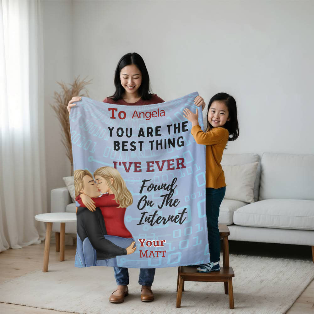 A Best Found Love Blanket Sherpa or Fleece Blanket