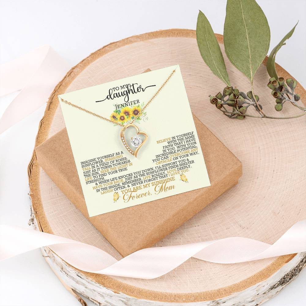 Forever Love Necklace with On Demand Message Card