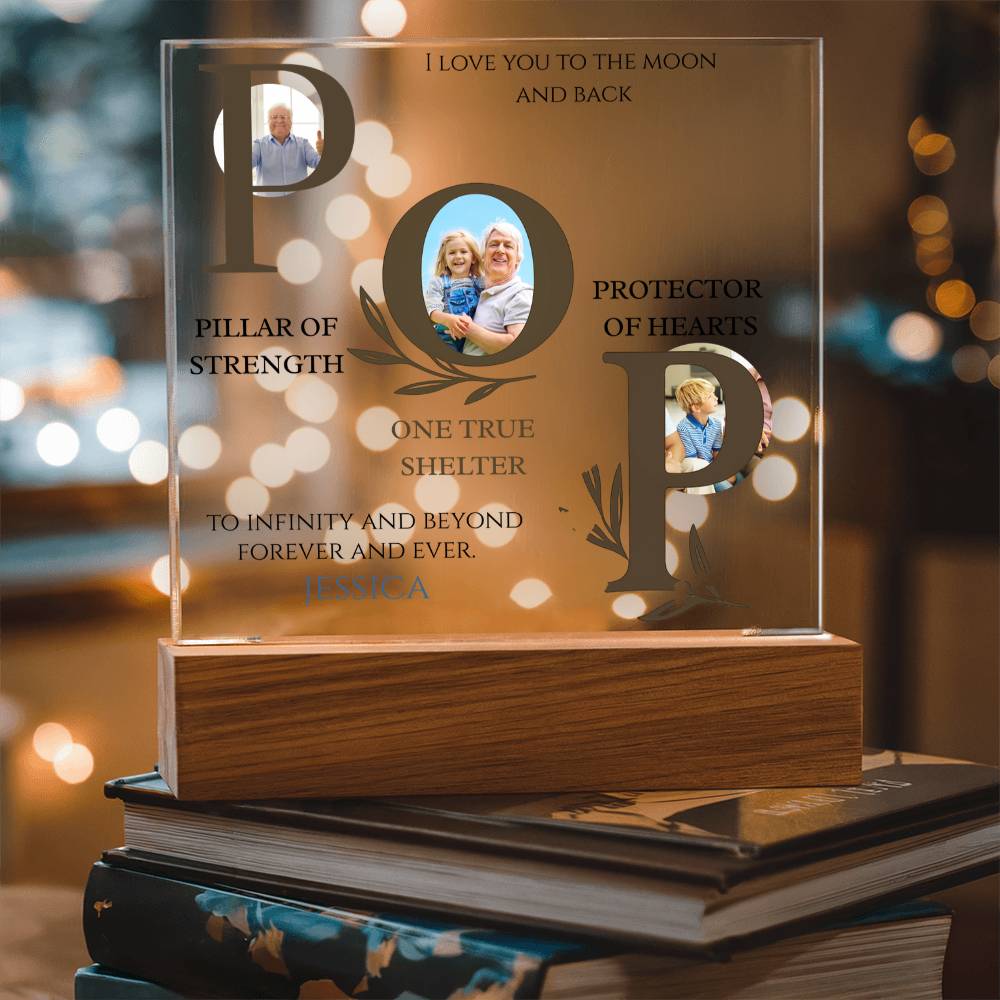 A Love Acrylic Plaque for Pop