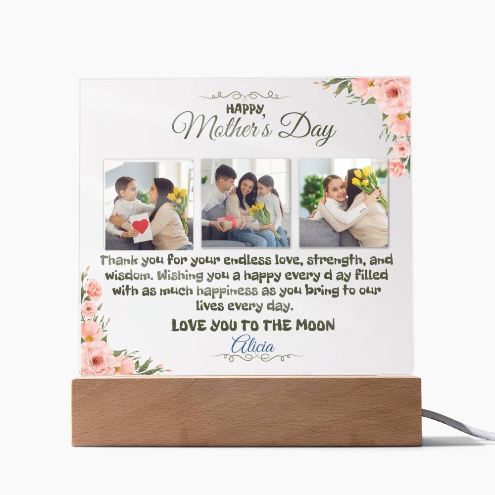 Mother's Day Acrylic Costom Plaque