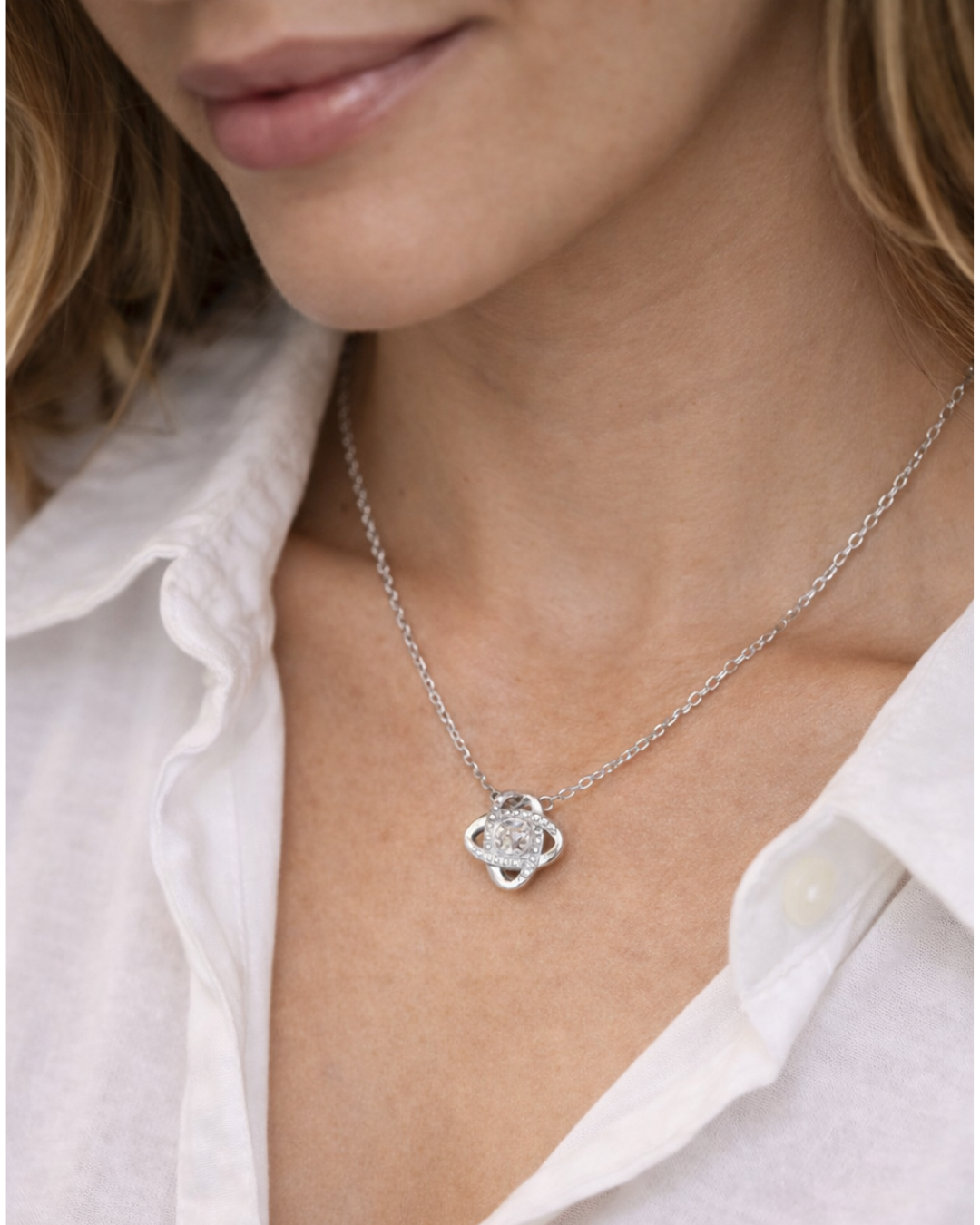 Love Knot Necklace - "I Choose You Always”
