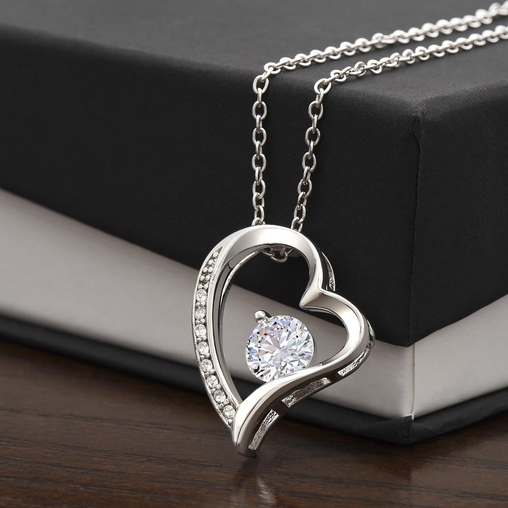 A Sunflower message and Forever Love Necklace for a Daughter from Mom