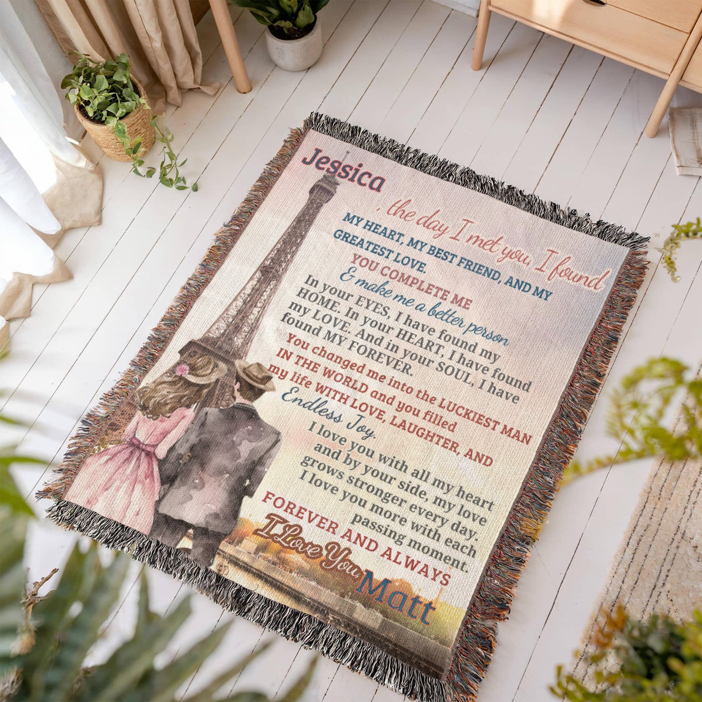 A Letter to my Love: My Wife, Girlfriend, Life Partner, a Sherpa, Fleece or Woven Blanket