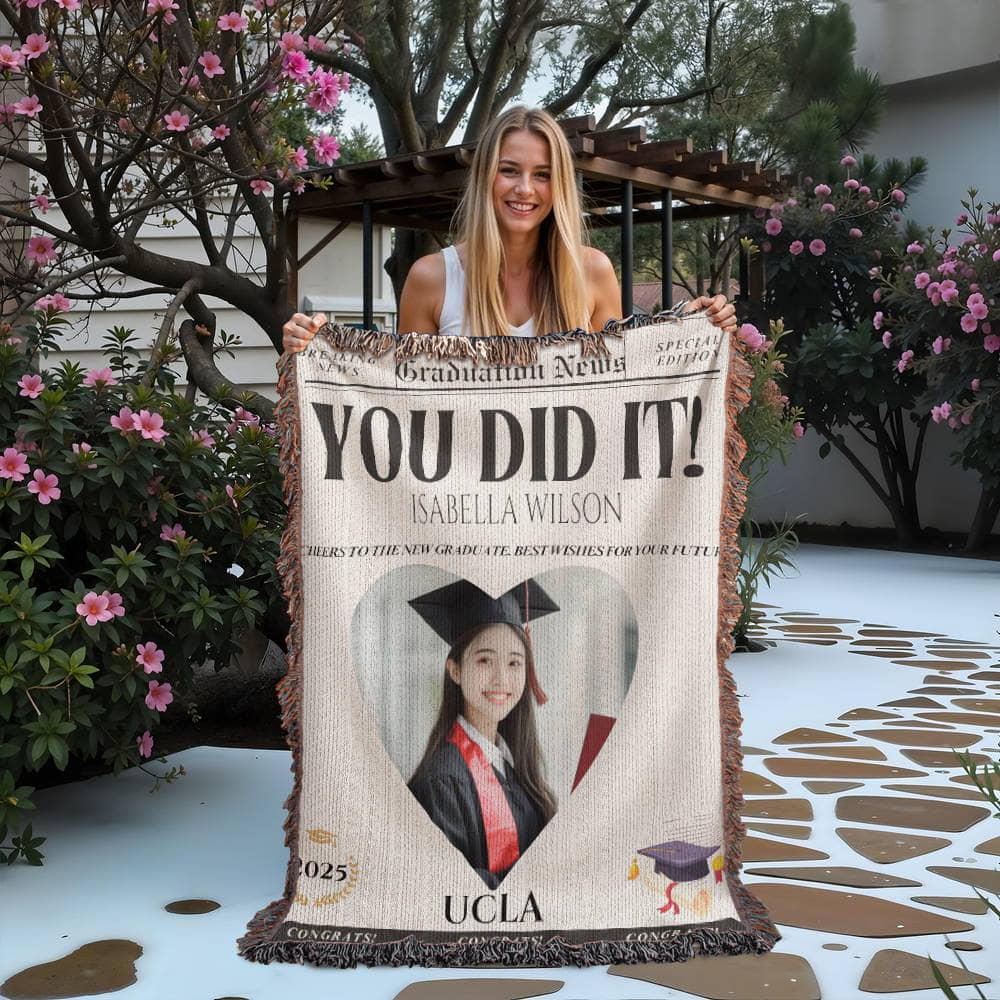Graduation Fleece Blanket