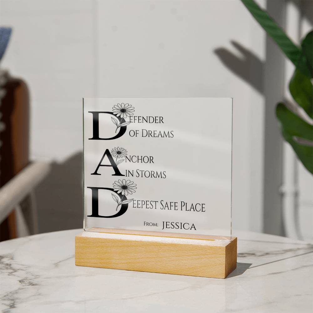 A Love Acrylic Plaque for Dad