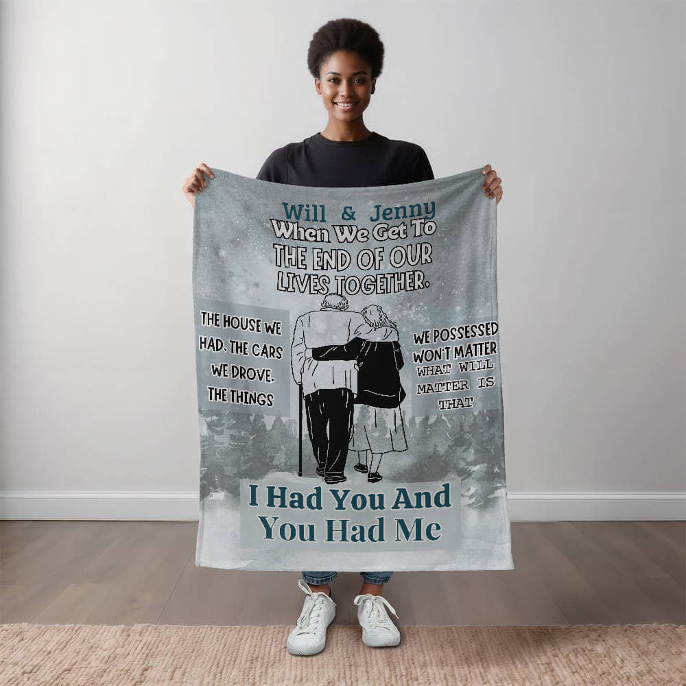 A Getting Old Love Sherpa or Fleece Blanket