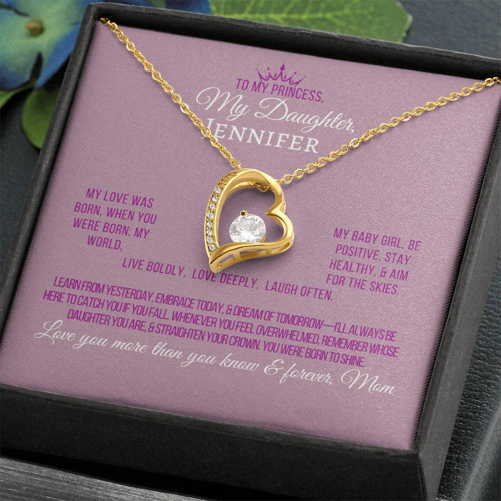 Forever Love Necklace with On Demand Message Card