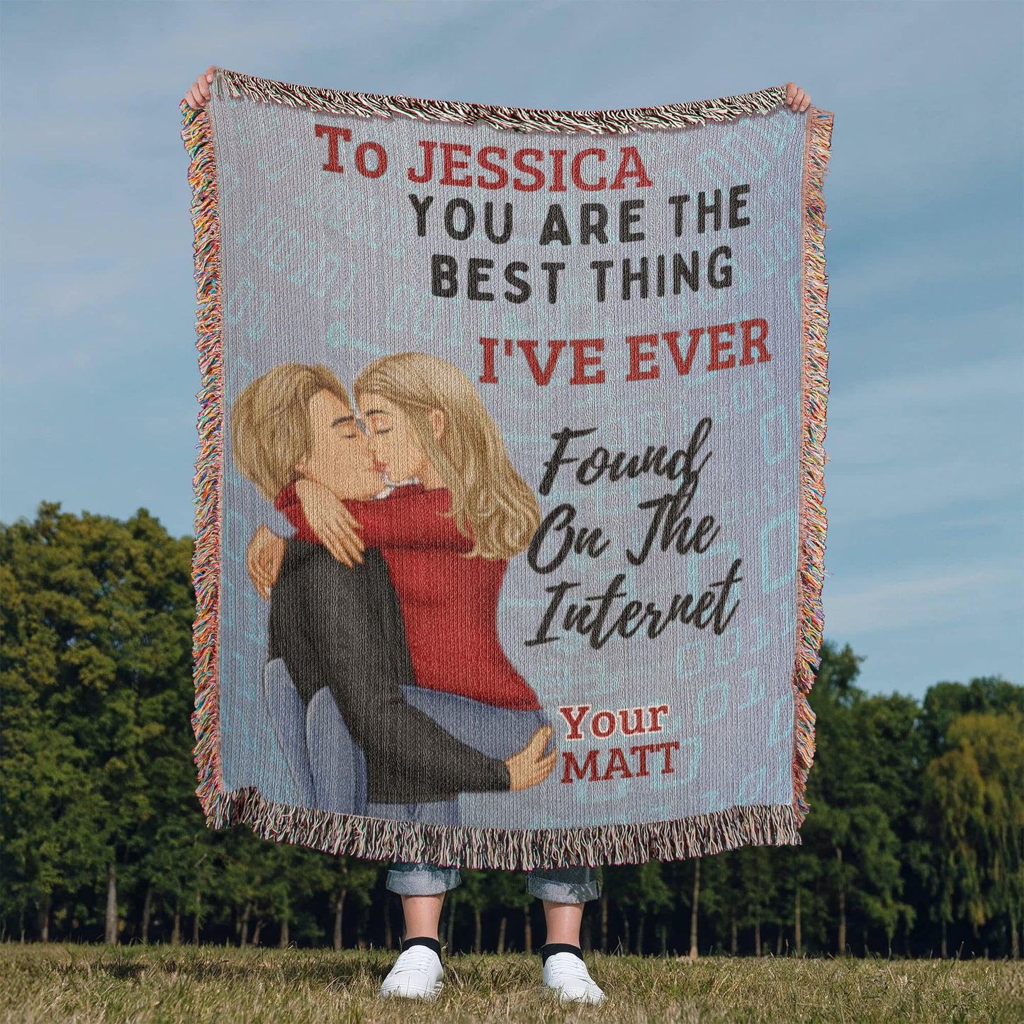 A Best Find on the Internet Love Sherpa, Fleece or Woven Blanket for a Wife, Girlfriend or Partner