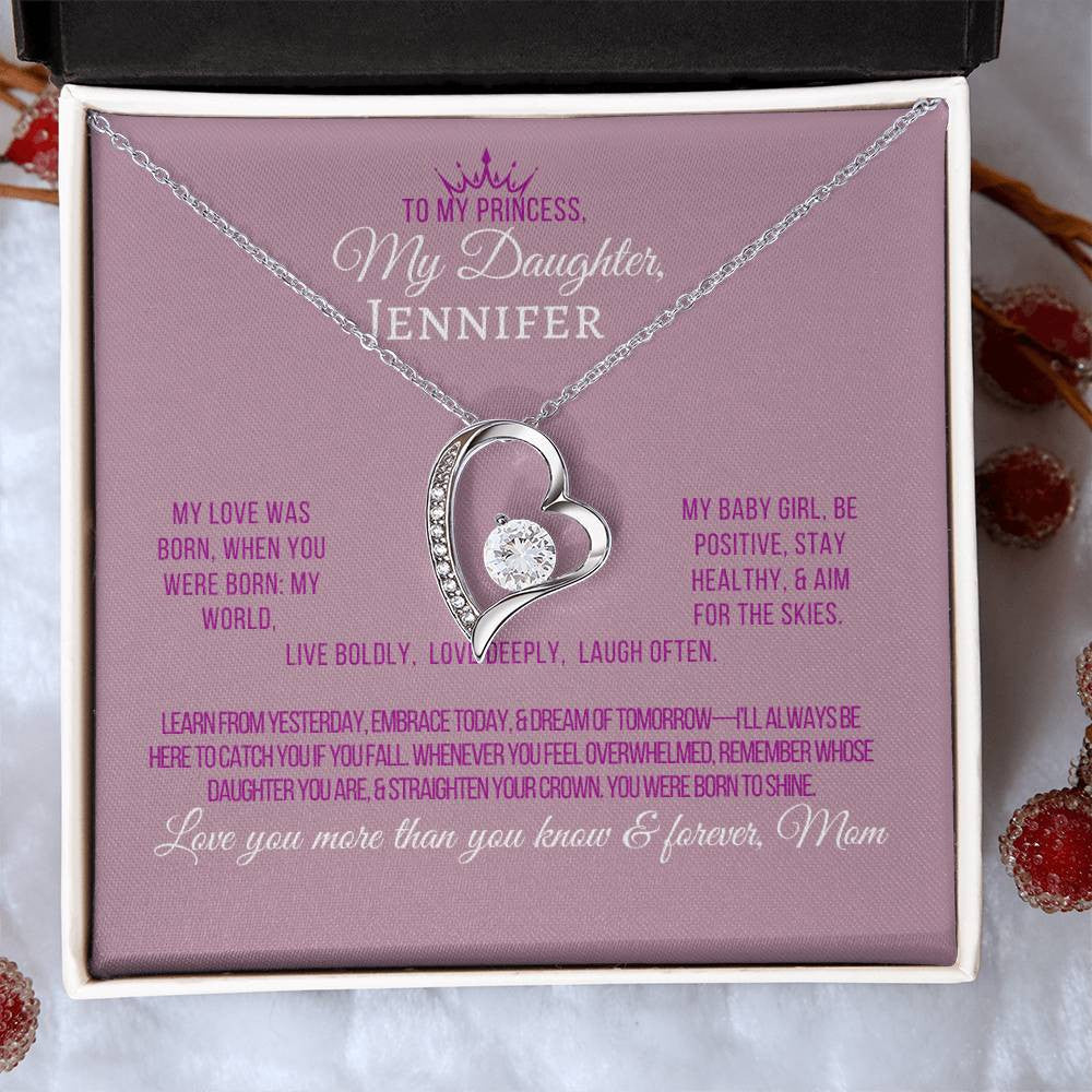 Forever Love Necklace with On Demand Message Card