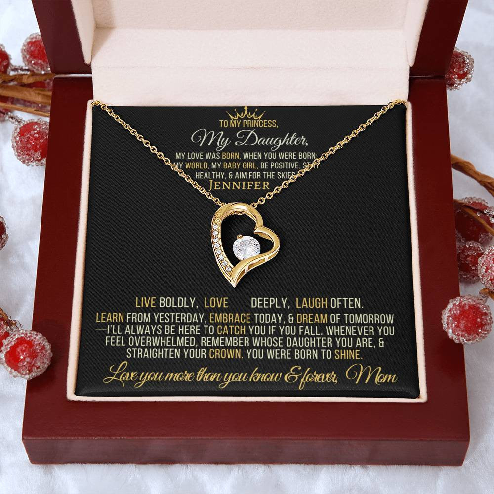 Forever Love Necklace with On Demand Message Card