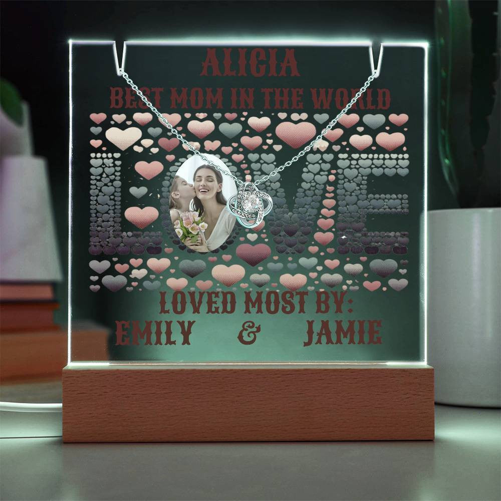A Love Custom Keepsake Acrylic Bundle Gift for Mom