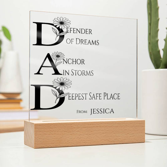 A Love Acrylic Plaque for Dad