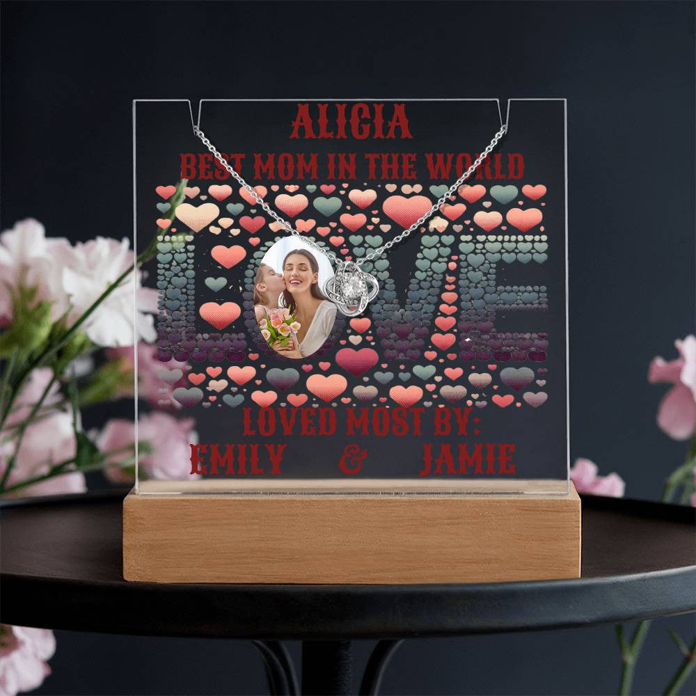 A Love Custom Keepsake Acrylic Bundle Gift for Mom