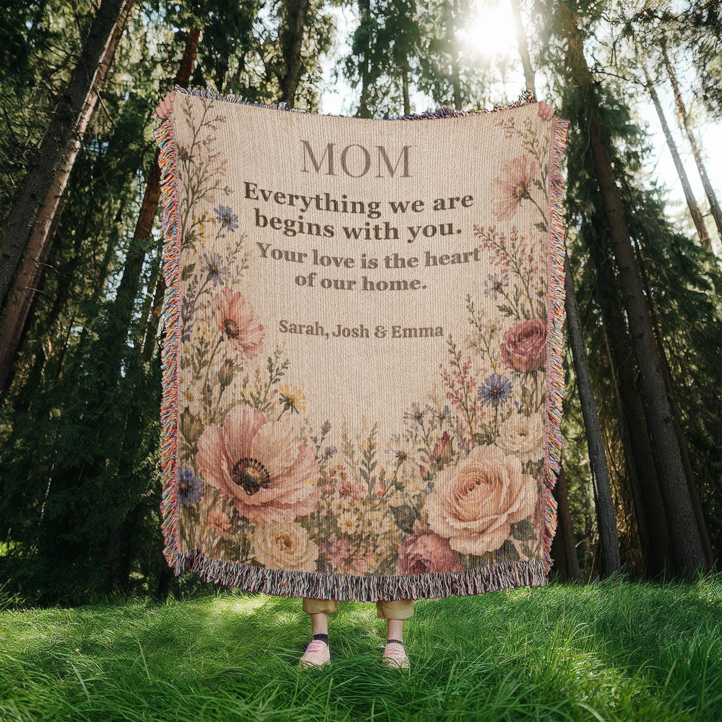 Mom Blanket – “Everything” | Ultra-Soft Sherpa Gift for Mom W2