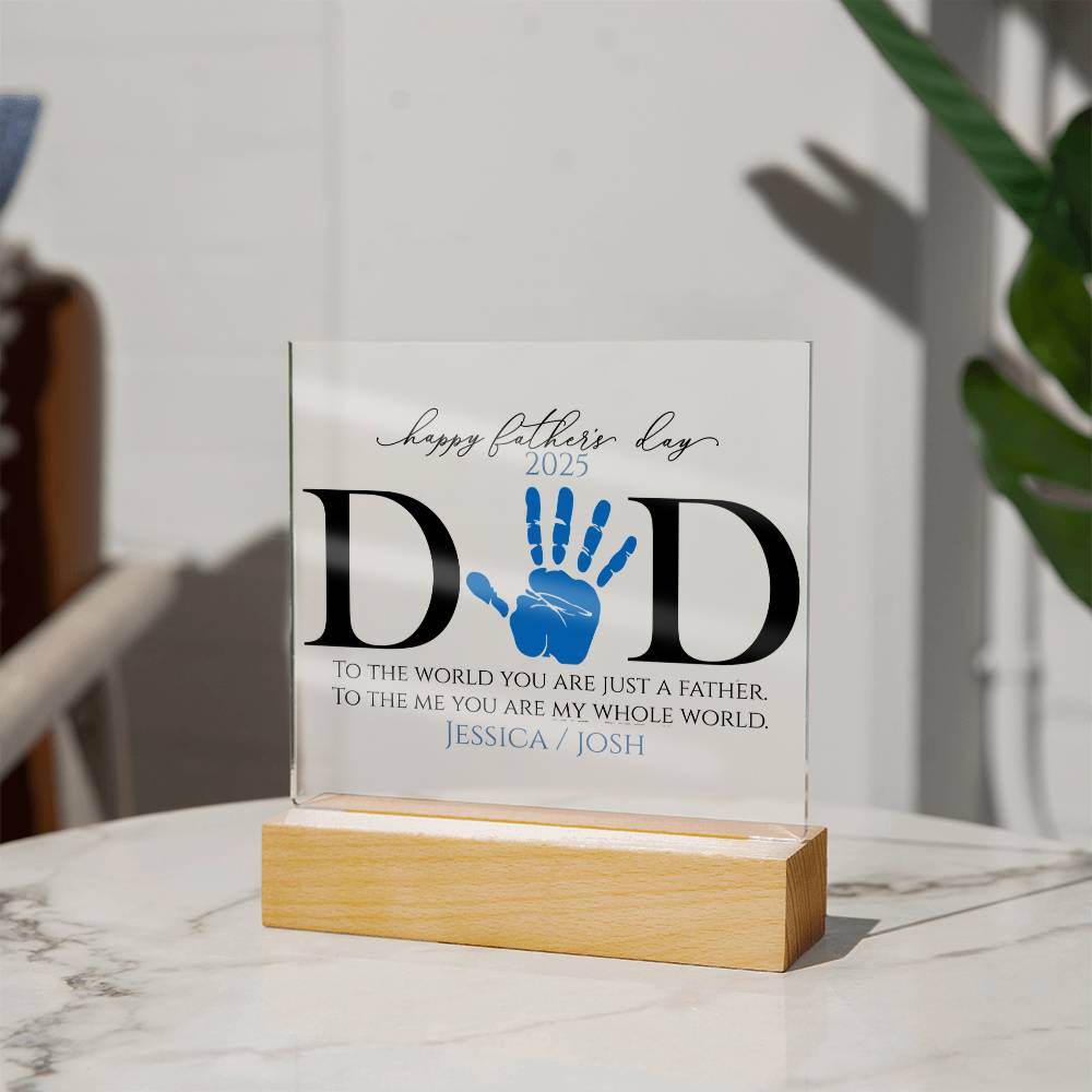 An Acrylic Plaque for Dad