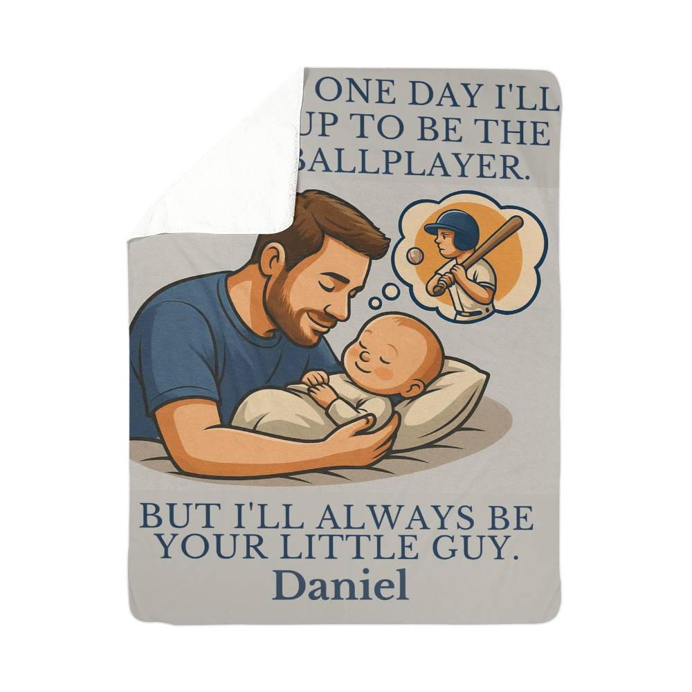 Love Custom Sherpa Fleece Woven Blanket for Dad