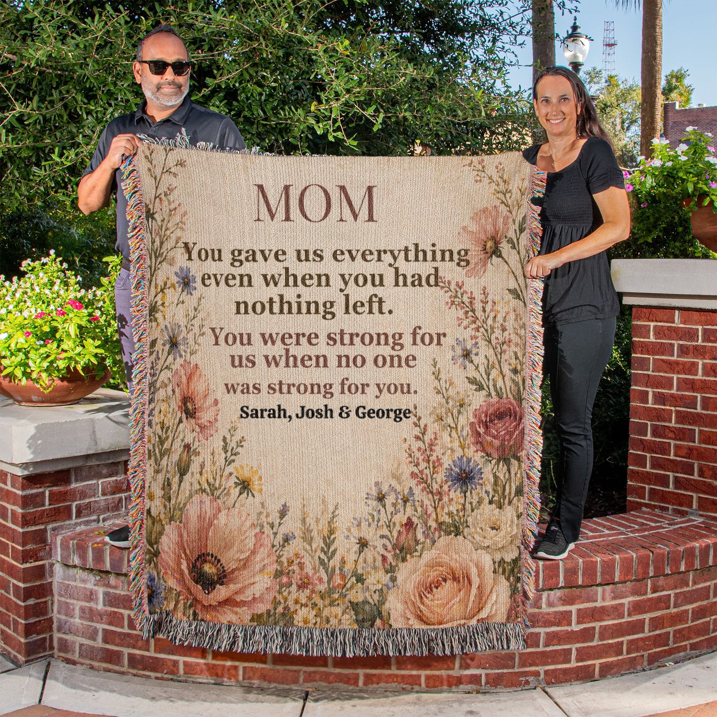 Mom Blanket – “You Gave Us Everything” | Premium Woven Heirloom Throw 1