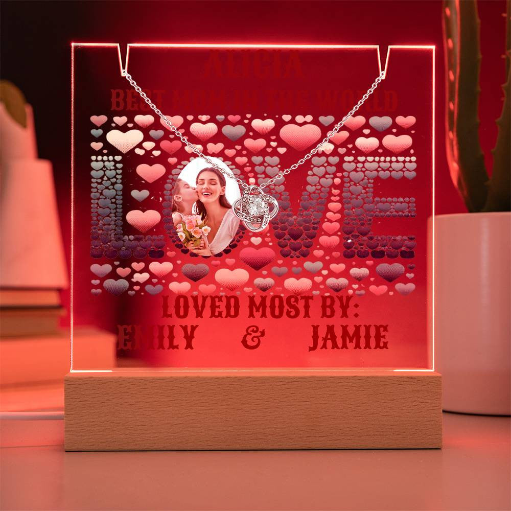A Love Custom Keepsake Acrylic Bundle Gift for Mom