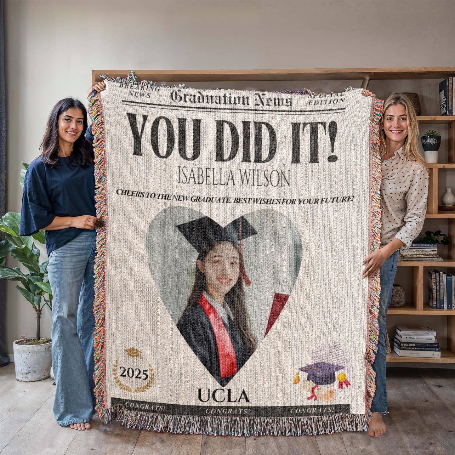 Graduation Fleece Blanket