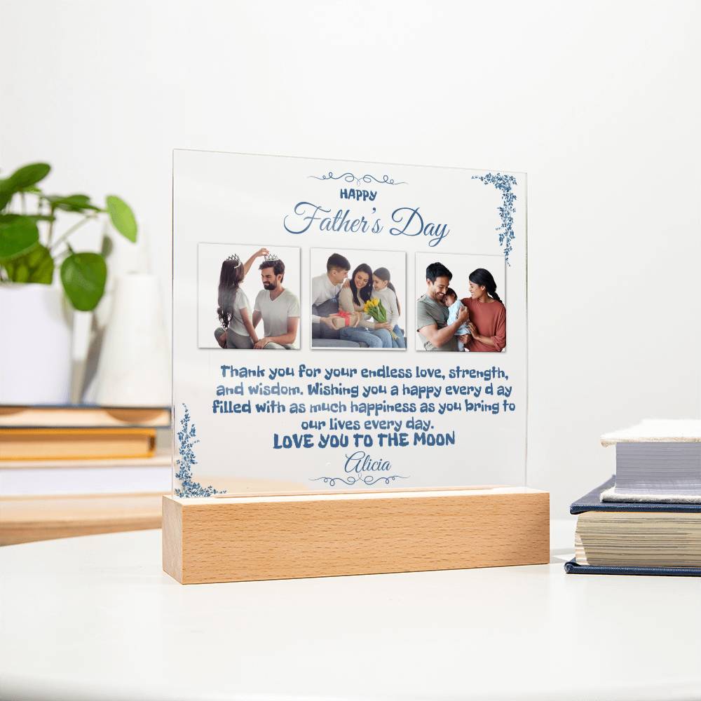 A Custom Father's Day Acrylic Plaque