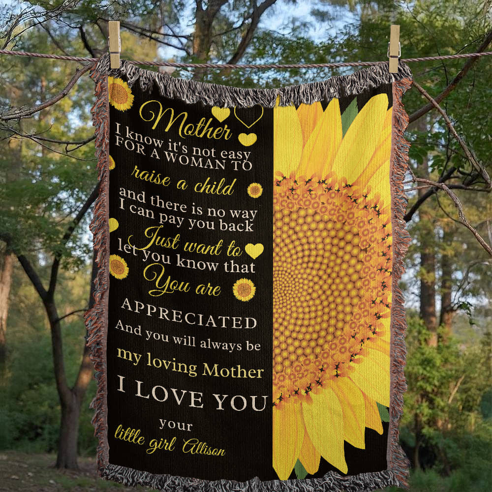 A Sunflower Heirloom Blanket for Mom.