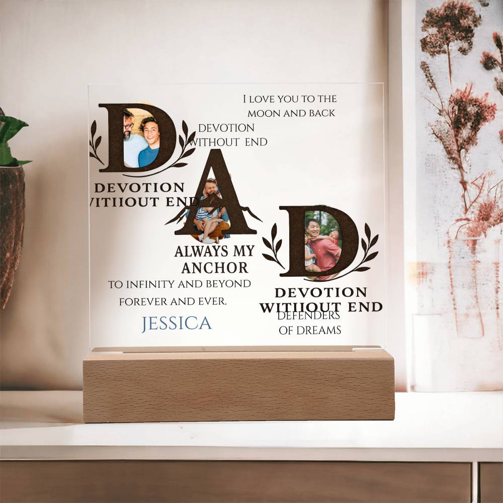 A Love Acrylic Plaque for Dad