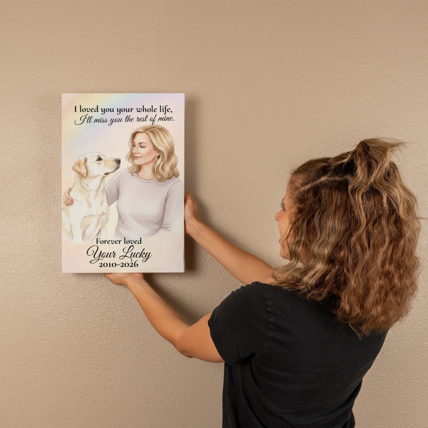 Custom Dog Memorial Portrait A Beautiful Tribute to the Dog You Loved