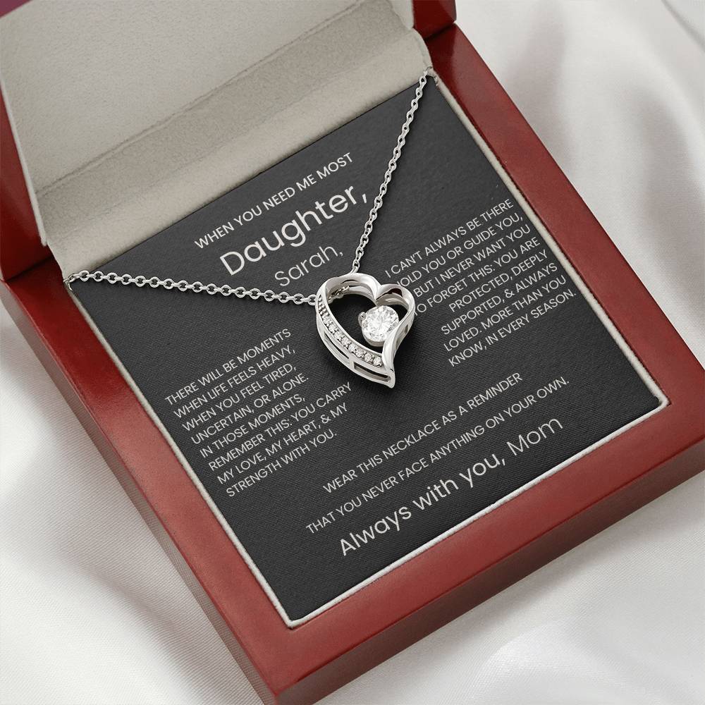 To My Daughter – When You Need Me Most | A Forever Love Necklace from Mom