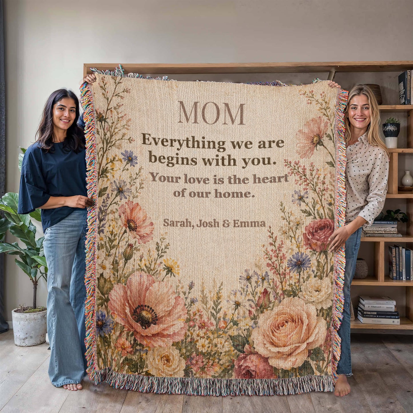 Mom Blanket – “Everything” | Ultra-Soft Sherpa Gift for Mom W2
