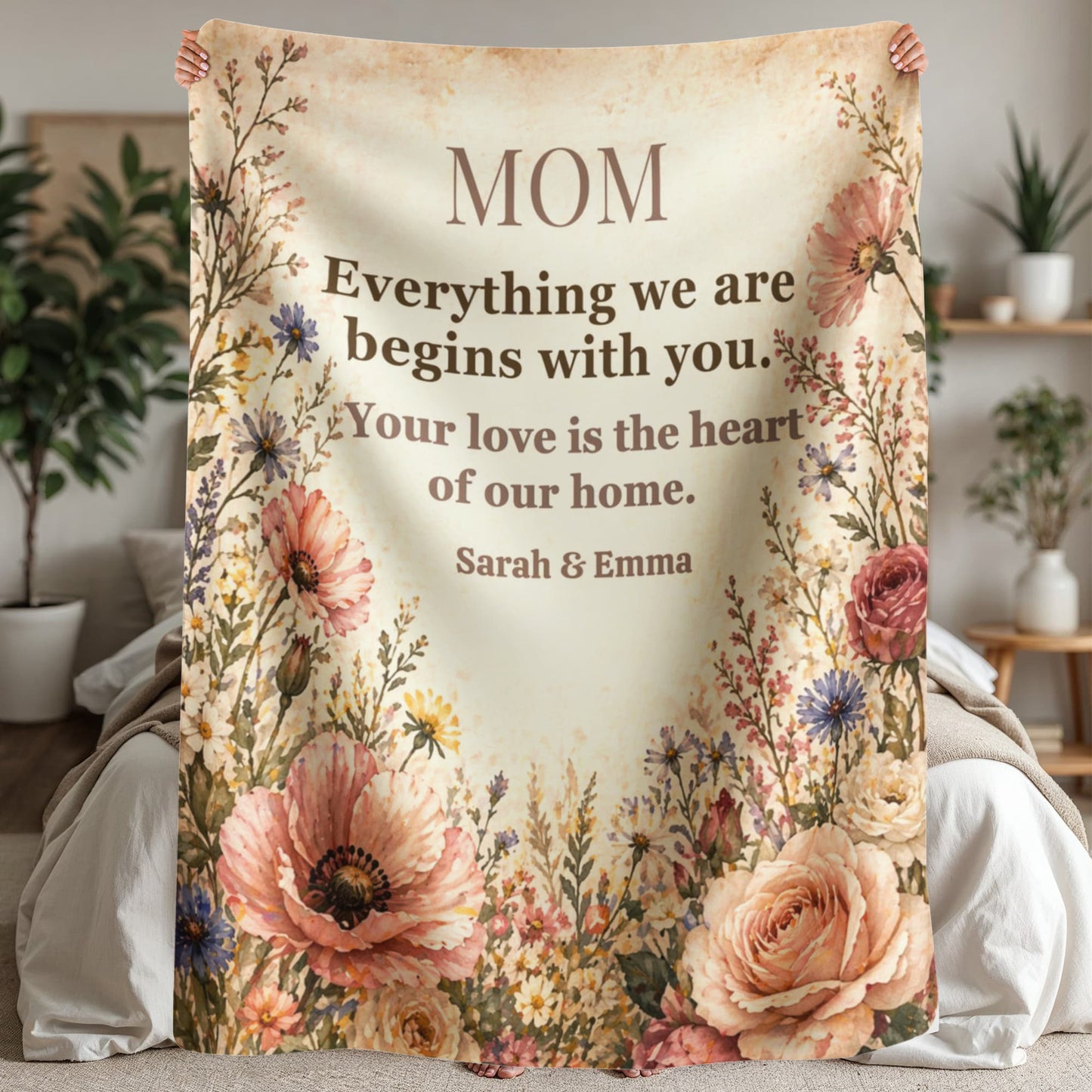Mom Blanket – “You Gave Us Everything” | Premium Woven Heirloom Throw 1