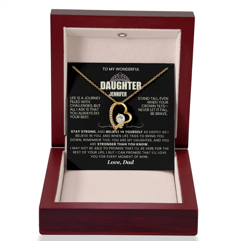 Forever Love Necklace with On Demand Message Card
