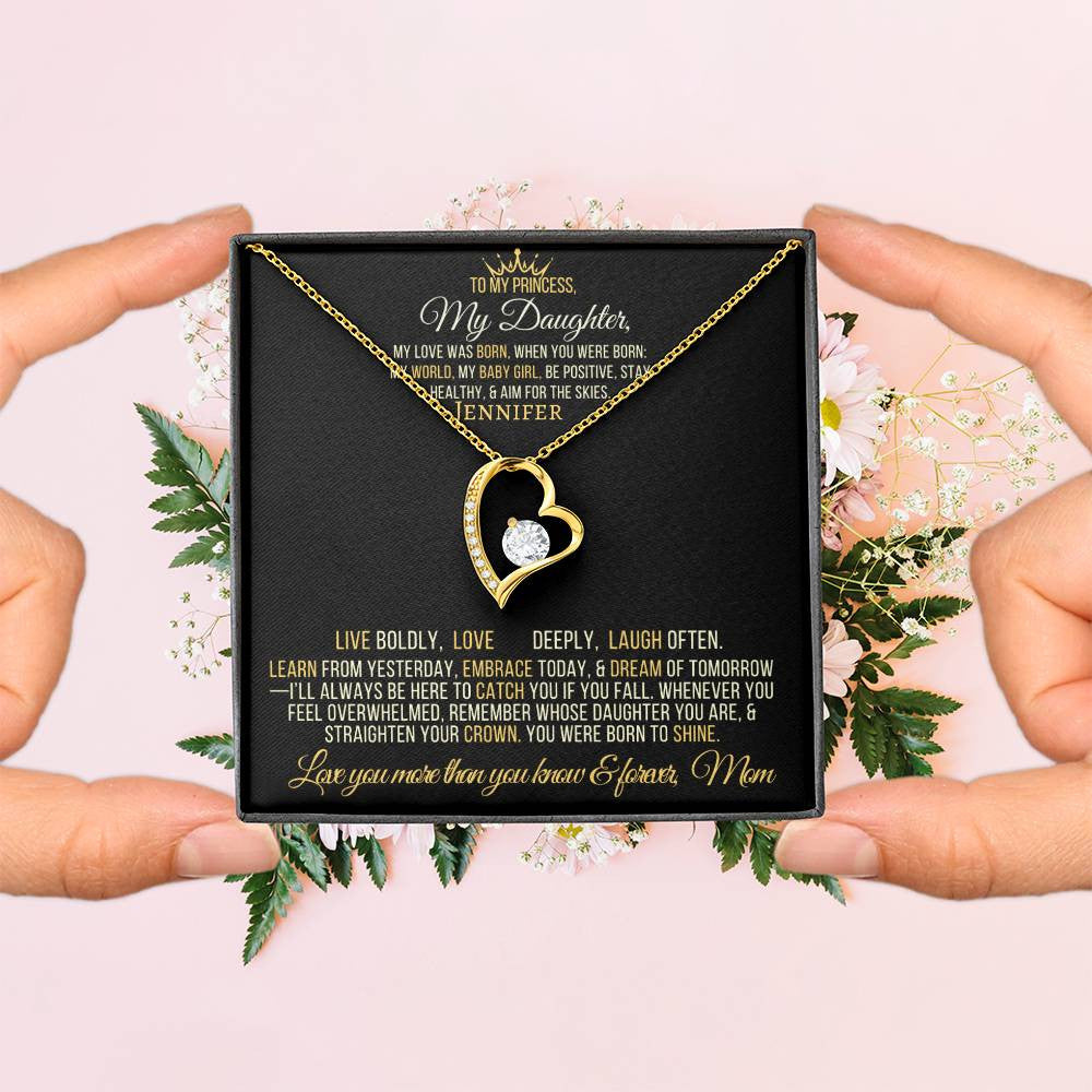 Forever Love Necklace with On Demand Message Card