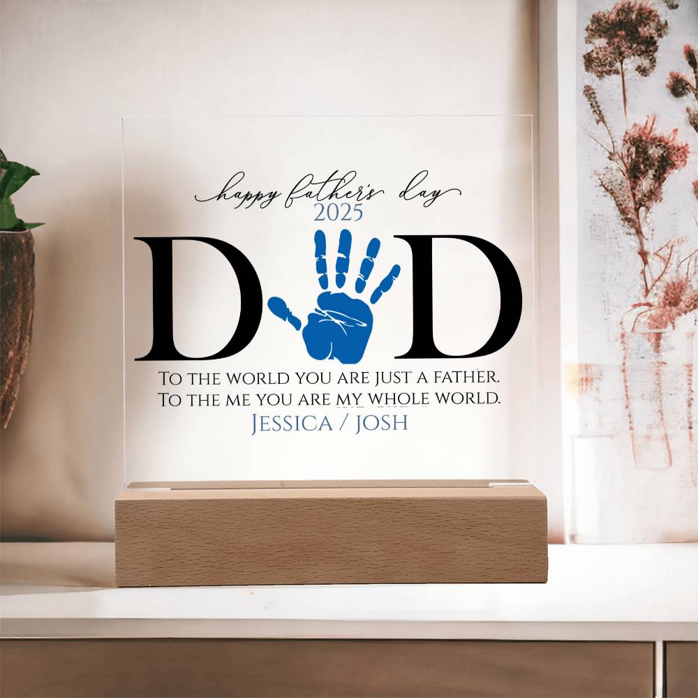 An Acrylic Plaque for Dad