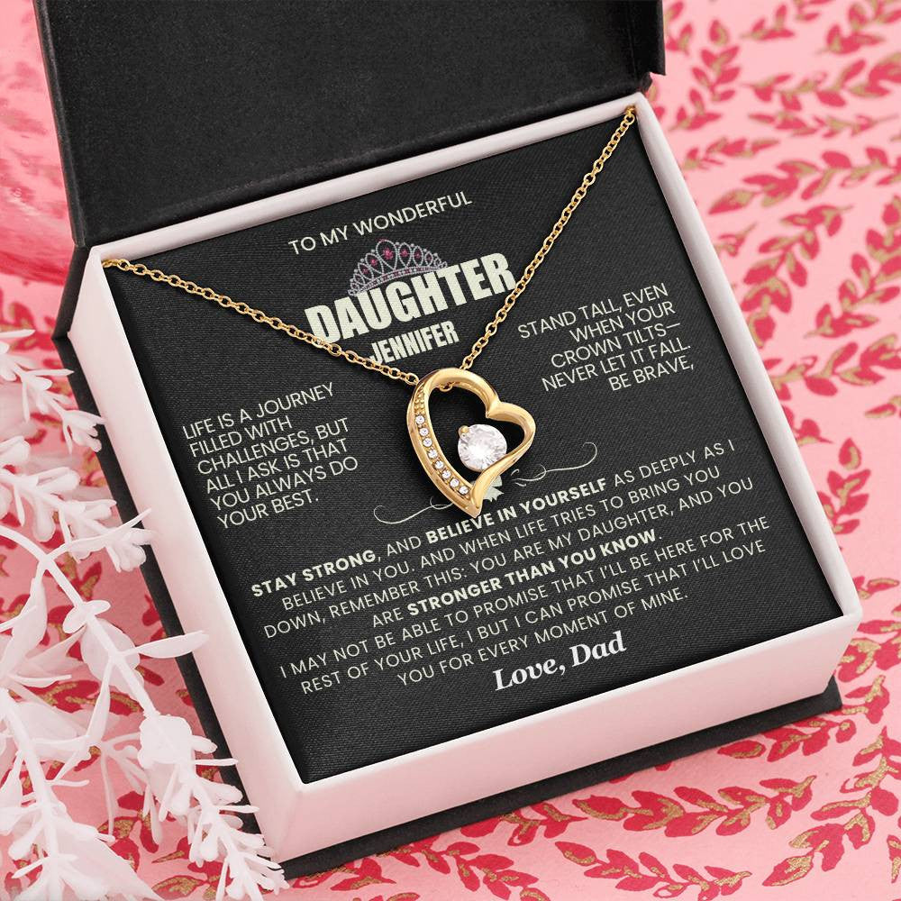 Forever Love Necklace with On Demand Message Card