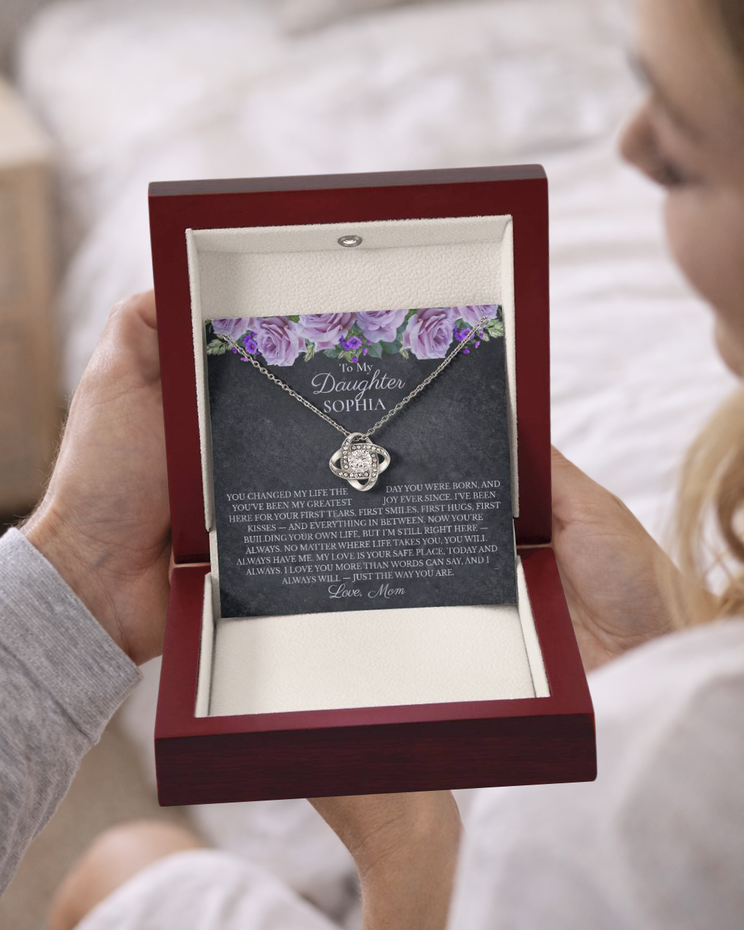 To My Daughter Necklace – My Love Is Your Safe Place | Gift From Mom