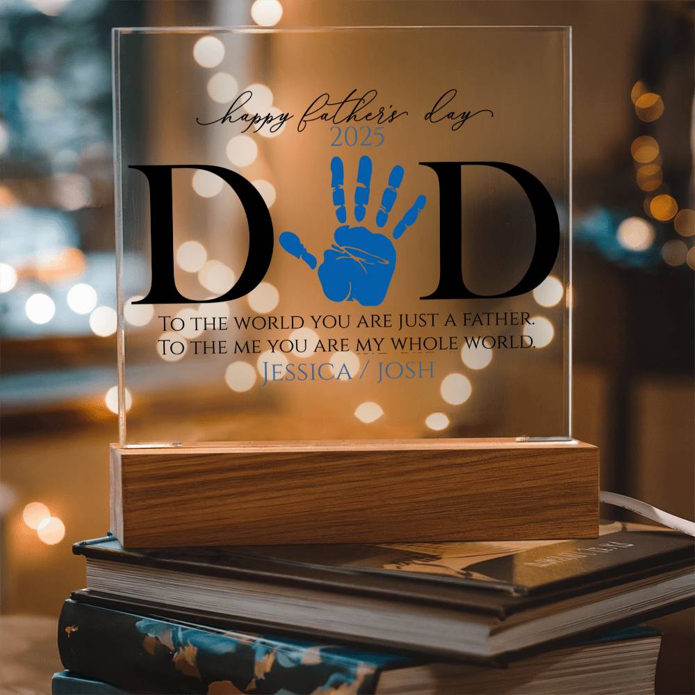 An Acrylic Plaque for Dad