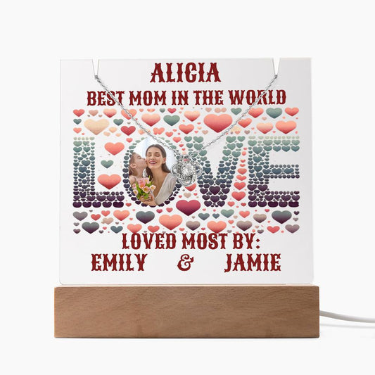 A Love Custom Keepsake Acrylic Bundle Gift for Mom