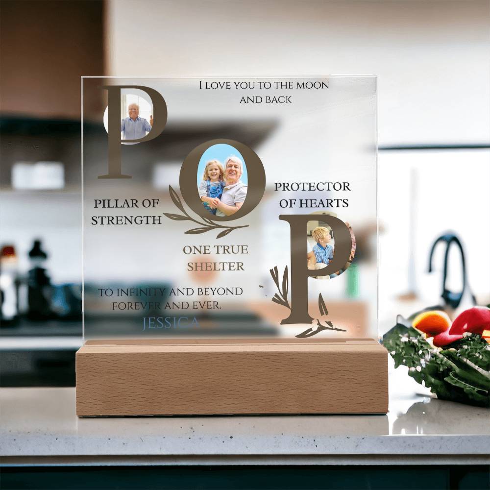 A Love Acrylic Plaque for Pop