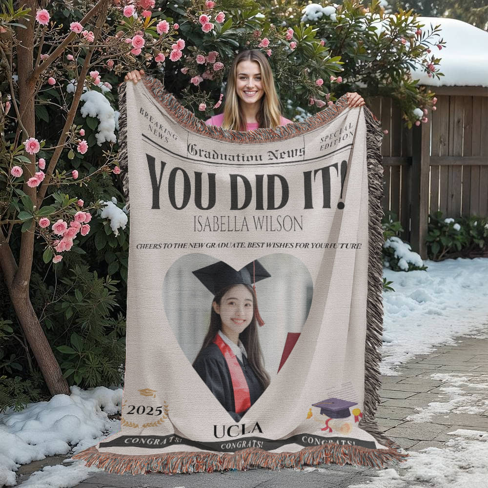 Graduation Fleece Blanket