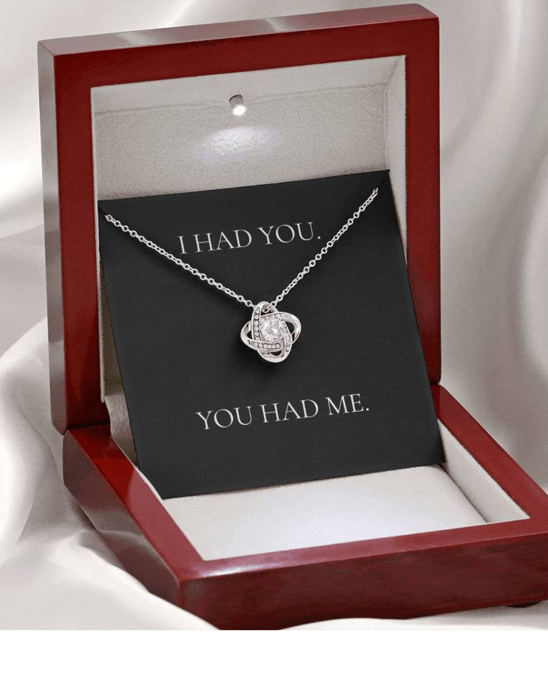 Love Knot Necklace - "I Choose You Always”