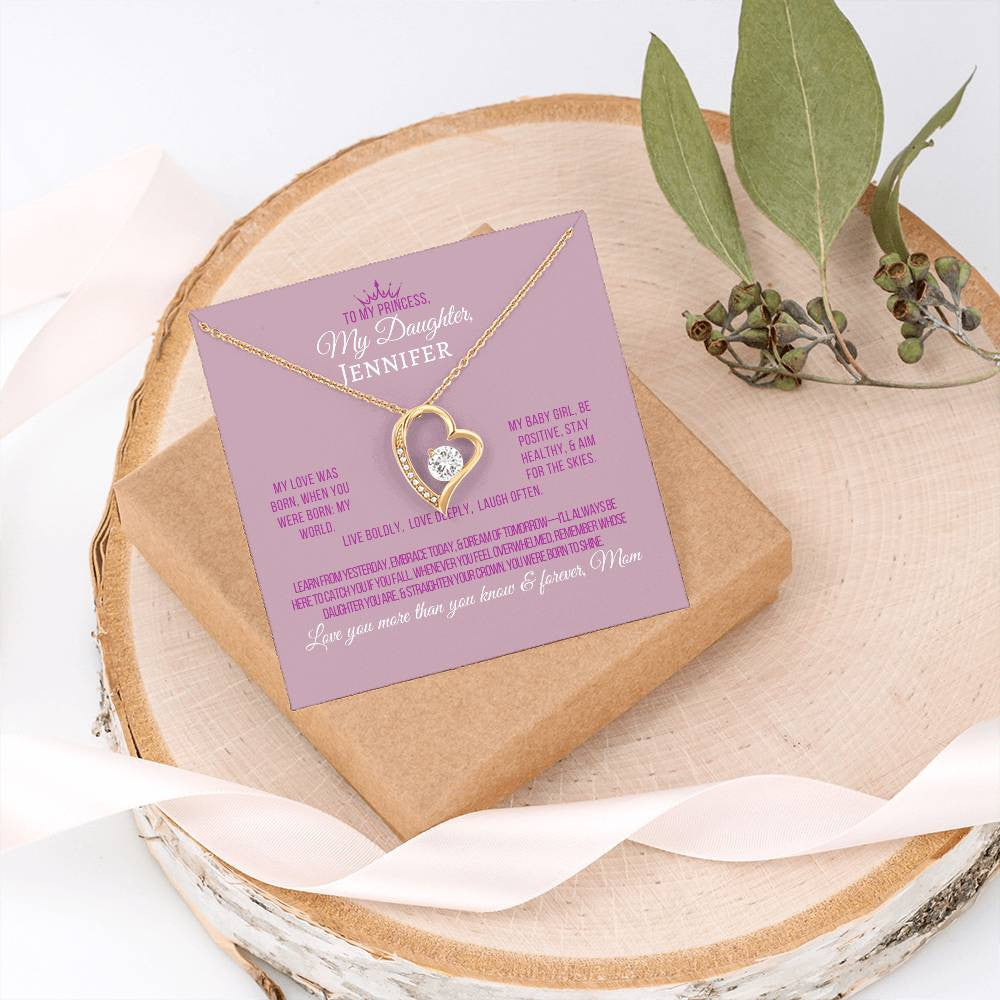 Forever Love Necklace with On Demand Message Card